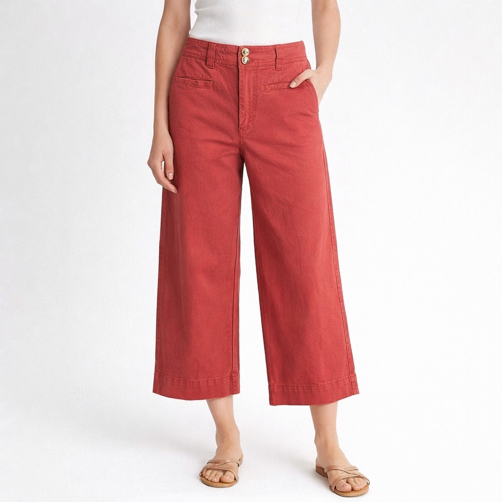 a new day Rust Red Wide-Leg Pants